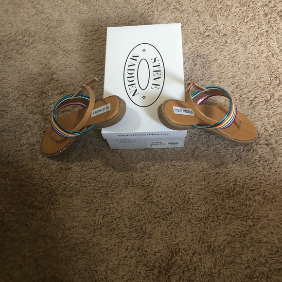 Steve Madden Cognac Multi - Size 5 - Picture 3 of 6
